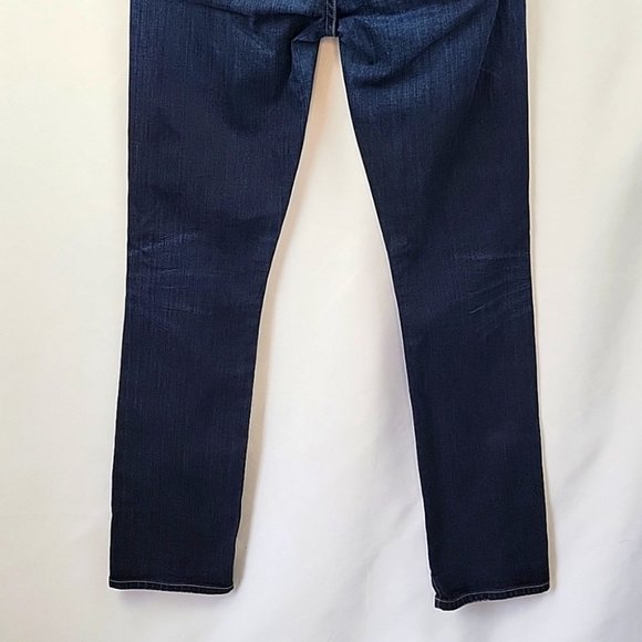 Citizens of Humanity Mid Rise Slim Straight Jeans Dk Wash Size 27 - Picture 4 of 12